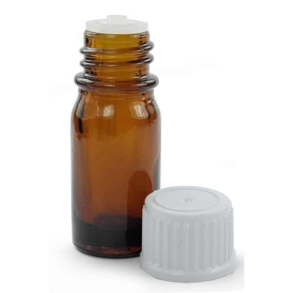 Flacon compte gouttes verre ambré 10 ml