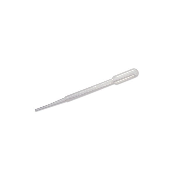 Pipette pasteur plastique 3ml graduée 0.5 ml