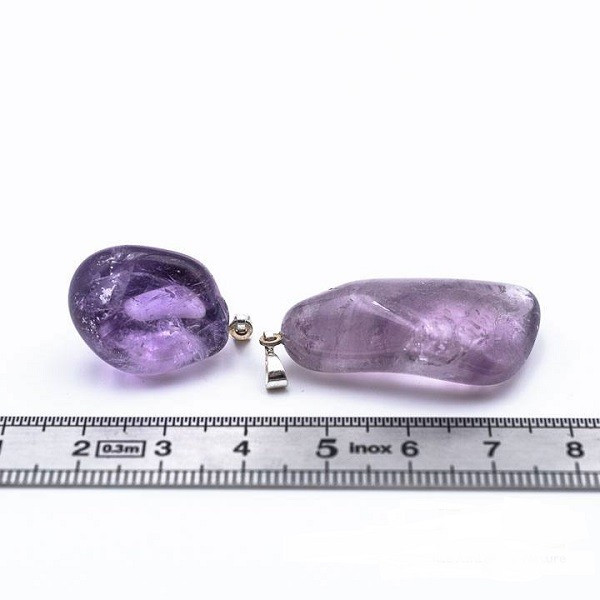 Pendentif Pierre Roulée Améthyste naturelle Brésil