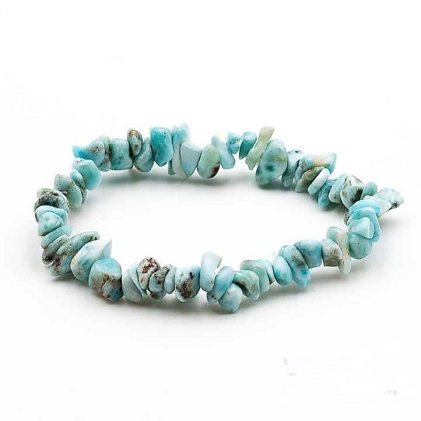 Bracelet Baroque Larimar en pierre naturelle