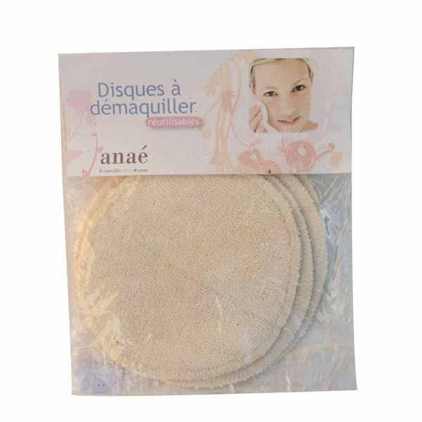 Anae 4 Disques à Démaquiller Lavables en coton bio