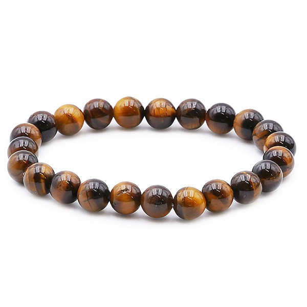 Bracelet boule oeil du tigre - Protection Ondes et Energies Négatives