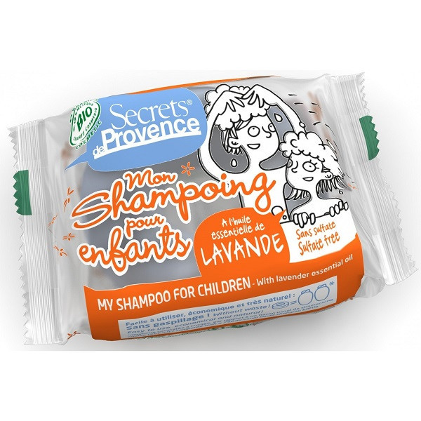 Shampoing solide enfants lavande 85g - Secrets de Provence