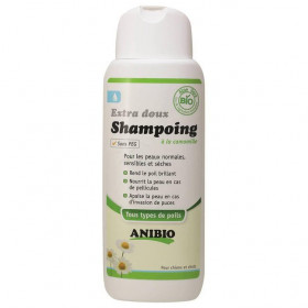 Shampoing extra doux pour chiens et chats 250 ml - ANIBIO