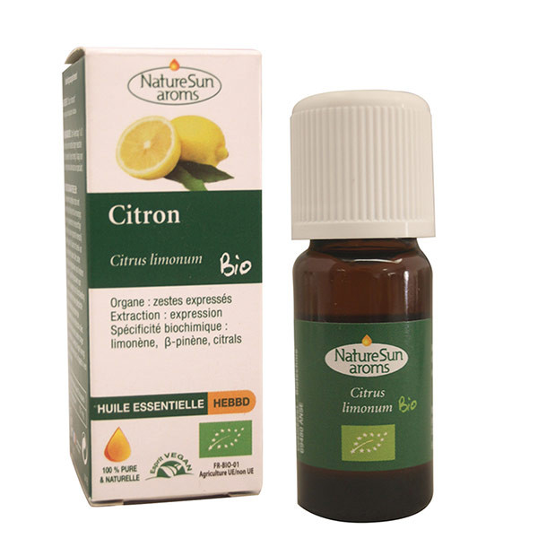 Huile essentielle de citron bio - NatureSun Aroms
