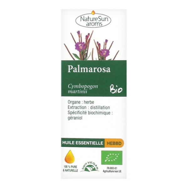Pranarôm - Huile essentielle palmarosa bio 10 ml