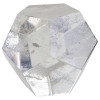 Dodécaèdre en cristal de roche naturel de 3 cm de diamètre