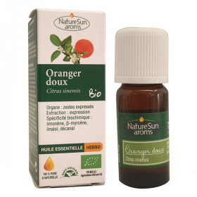 Huile Essentielle Bio Oranger Doux 10ml - NatureSun Aroms