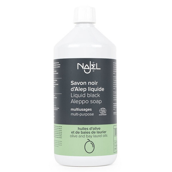 Najel - SAVON NOIR D'ALEP LIQUIDE MULTI-USAGE 1L