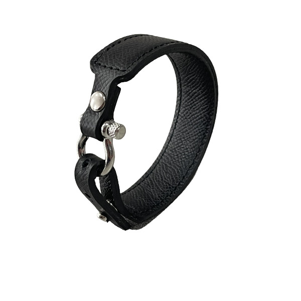 BRACELET NOIR MANILLE HOMME WP1 - PROTECTION ONDES ELECTROMAGNETIQUES
