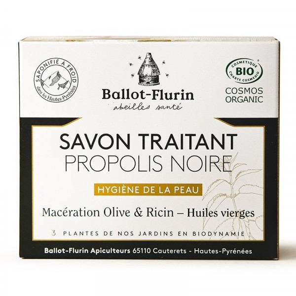 Ballot Flurin Savon Propolis Noire bio 100g