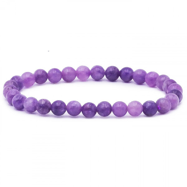 BRACELET LEPIDOLITE BOULE 06MM AA