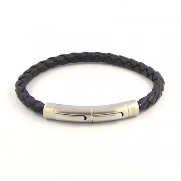 Bracelet magnétique réglable cuir et détente Aramis