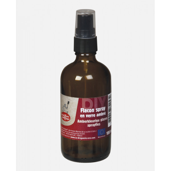 Flacon spray verre ambré 100 ml - La droguerie écologique