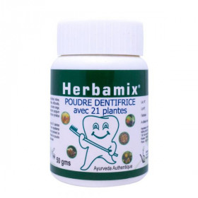 Dentifrice ayurvédique en poudre Herbamix aux 21 plantes 50g