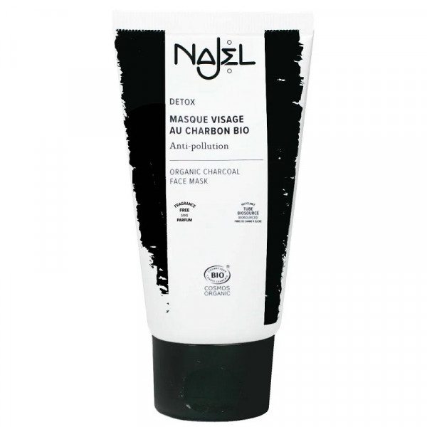 Masque visage au charbon bio - Detox - Anti pollution - 75 ml