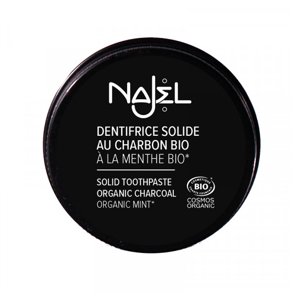 Dentifrice solide au charbon bio - Nettoyant - Assainissant - Blanchissant