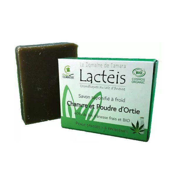 Le domaine de Tamara Savon Chanvre/Menthe et poudre d'ortie 40% lait d'ânesse frais