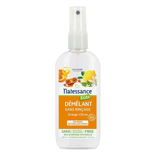 Natessance Démêlant enfants en pschit sans rinçage Bio 150ml