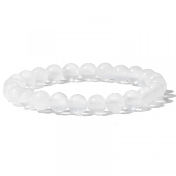 Bracelet Selenite Boule 08MM AA