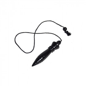 Pendule Thot Buis Noir Gravé et Plombé - 23g