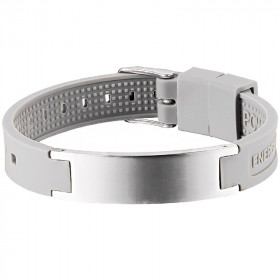 Bracelet magnétique silicone Gris clair