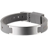 Bracelet magnétique silicone Gris foncé