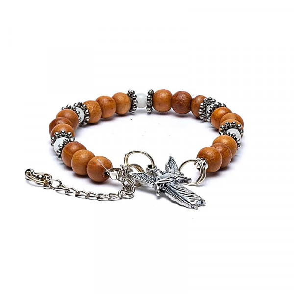 Bracelet Archange Gabriel et pierre de lune