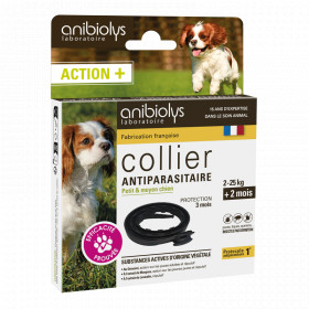 Collier antiparasitaire - Petit et moyen chien 2-15 kg - Anibiolys