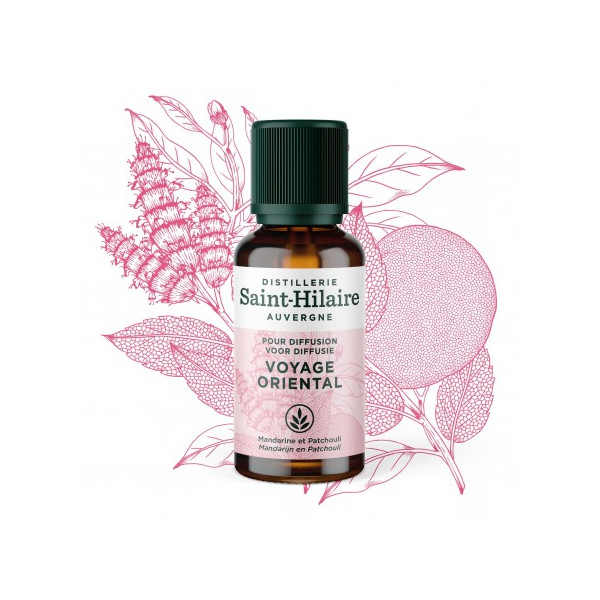 Voyage Oriental - Synergie d'Huiles Essentielles Bio à diffuser
