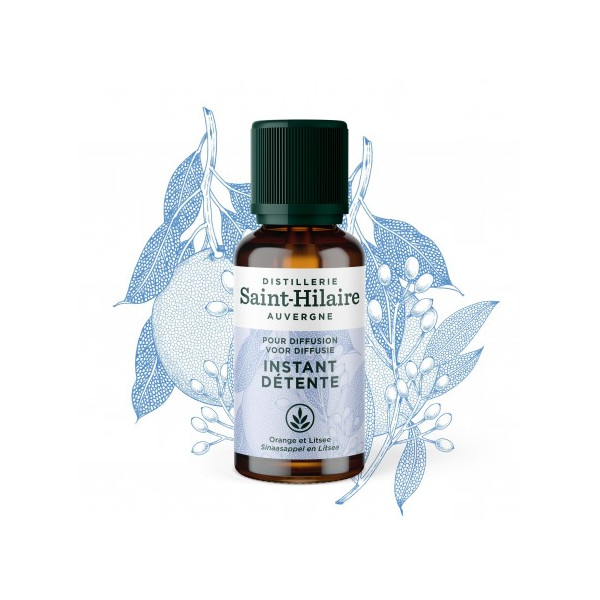Instant Détente - Synergie d'Huiles Essentielles Bio à diffuser