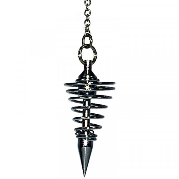 Pendule Spirale Chromé Petit Modèle