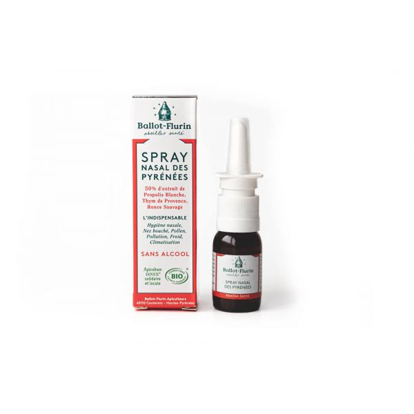 Ballot-Flurin Spray Nasal des Pyrénées Sans Alcool Bio - 15ml - 2