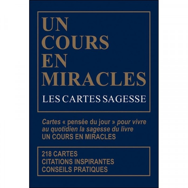Les Cartes sagesse d'Un Cours en miracles - Coffret - 1
