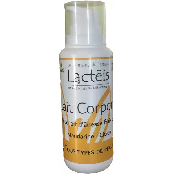 Lait corporel 40% de lait d'ânesse frais et BIO - Mandarine Citron - 1