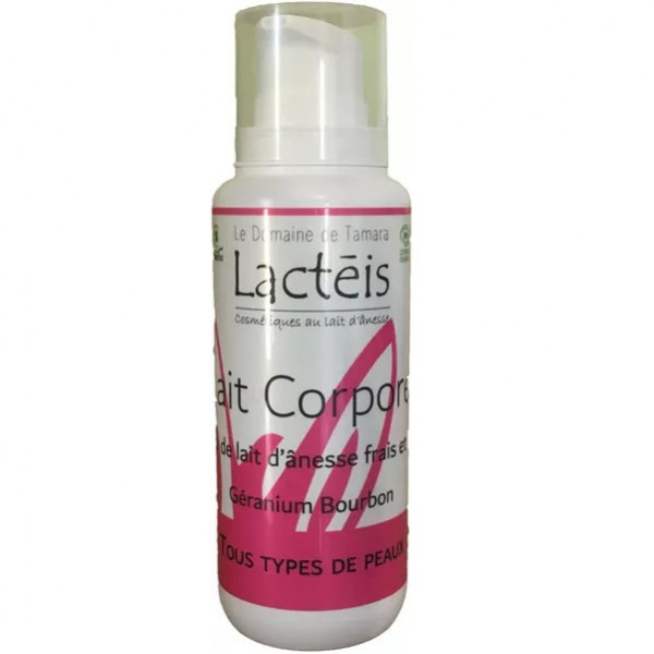 Lait corporel 40% de lait d'ânesse frais et BIO - Géranium Bourbon - 1