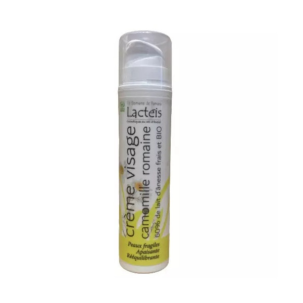 Crème visage 60% de lait d'ânesse frais et BIO - Camomille Romaine - 1