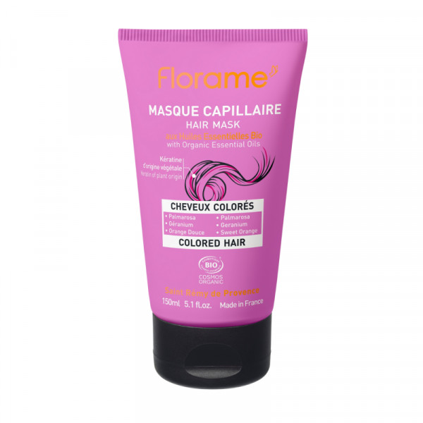 Masque Cheveux Colorés BIO à la kératine végétale - Florame - 1