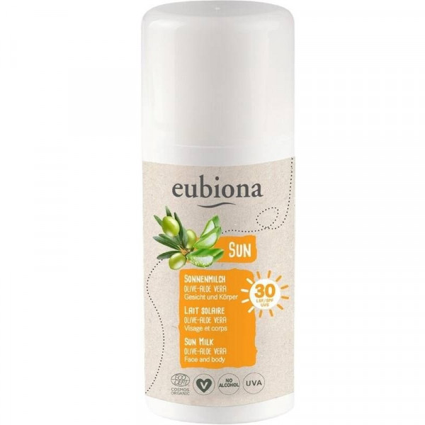 Lait Solaire SPF30 Olive Aloe Vera - Eubiona - 1