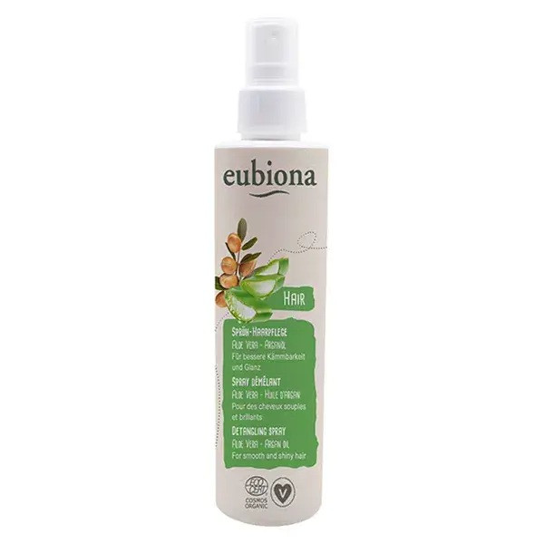 Spray démêlant cheveux aloe vera - huile d'argan - Eubiona - 1