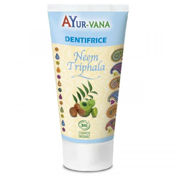 Dentifrice bio Neem & Triphala 75 ml - Ayur-Vana - 1