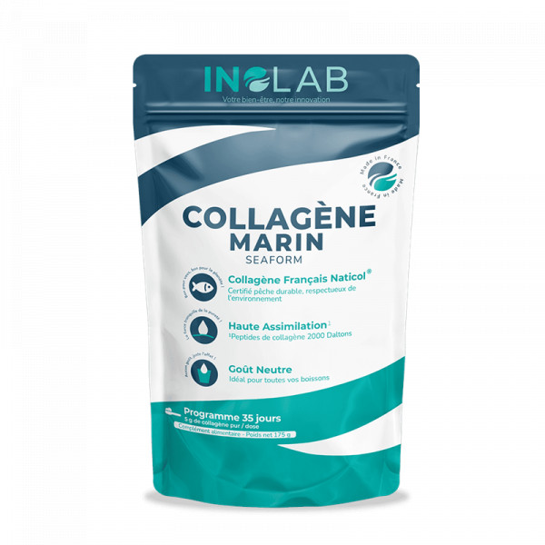 Collagène Marin poudre - Peau et Articulations 175g - Inolab - 2