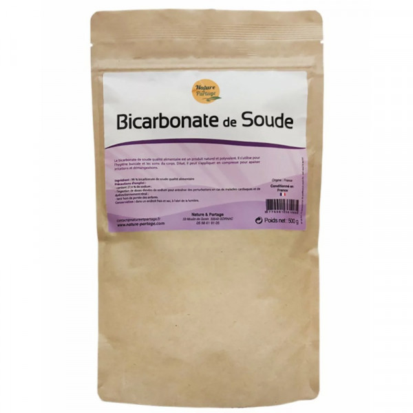 Bicarbonate de soude alimentaire 500 g - Nature & Partage - 1
