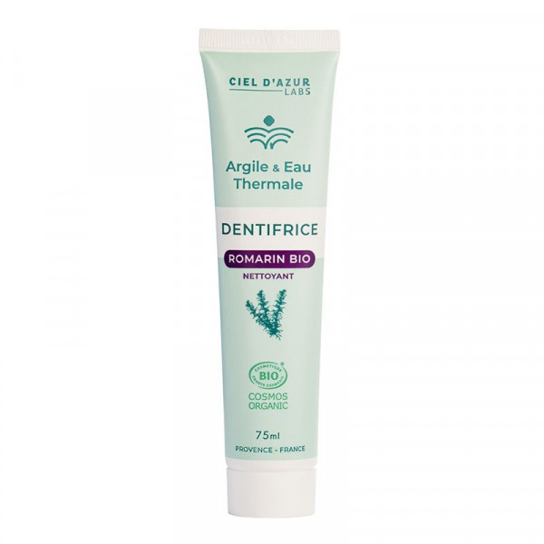 Dentifrice Romarin Bio 75 ml – Argile & Eau Thermale - 1