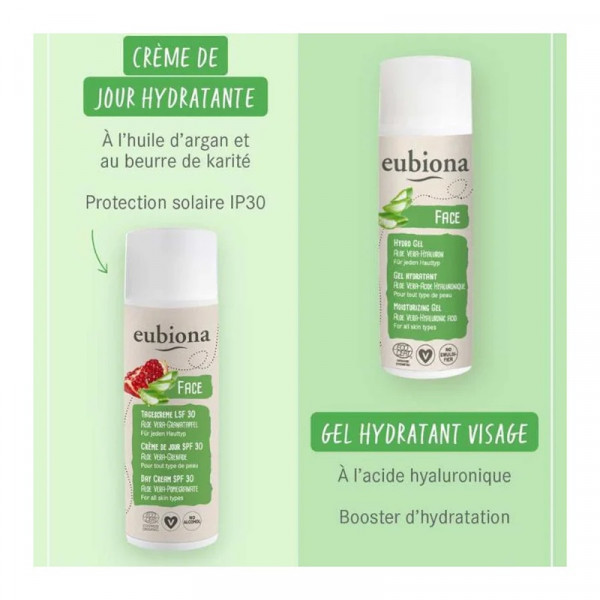 Gel Hydratant Visage Aloe Véra & Acide Hyaluronique - Eubiona - 2