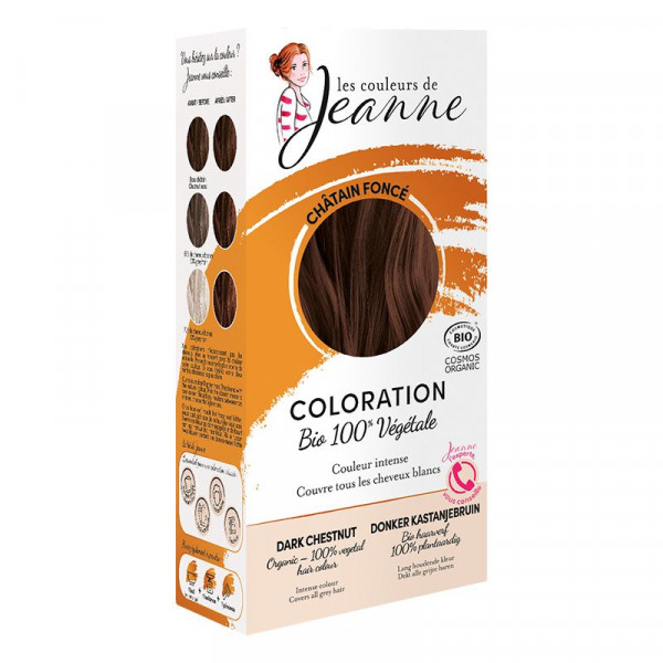 Coloration végétale Châtain Foncé Bio – Les Couleurs de Jeanne - 1