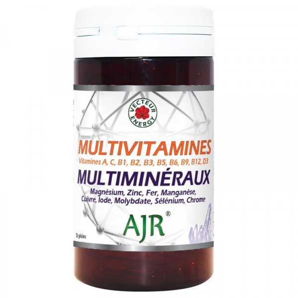 Multivitamines + Multiminéraux 30 gélules 360mg - Vecteur Energy - 1