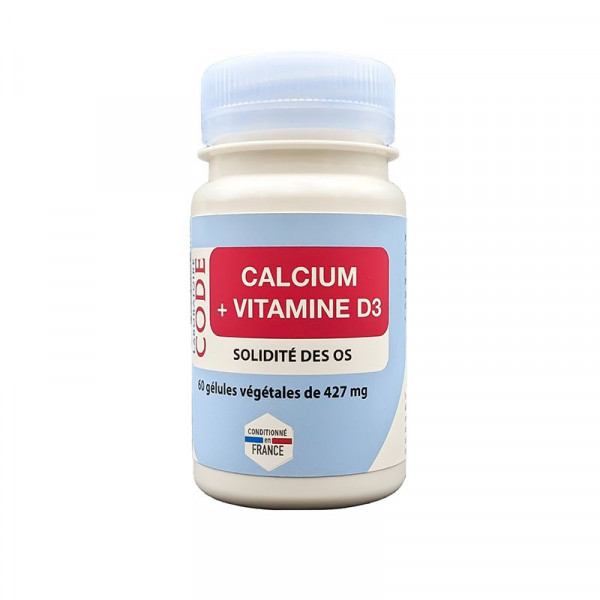 Calcium + Vitamine D3 - Solidité des os - Laboratoire Code - 1