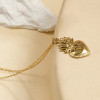 Collier Chaîne Fine Dorée Mystique Cœur Du Feu - 2