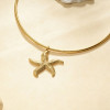 Collier Torque Doré Pendentif Étoile de Mer Texturée - 2
